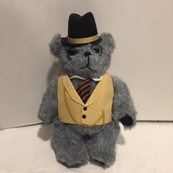 Vintage 1985 KENT Collectibles JOINTED TEDDY BEAR Couple 11" - Picture 3 of 16